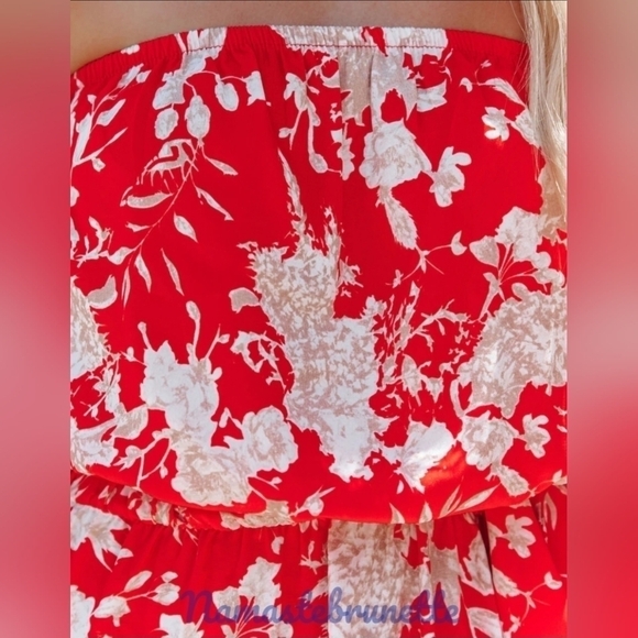 Floral High Low Off The Shoulder Maxi Dress - Picture 11 of 11